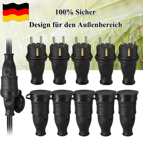 Schuko kupplung vollgummi - kupplung,
