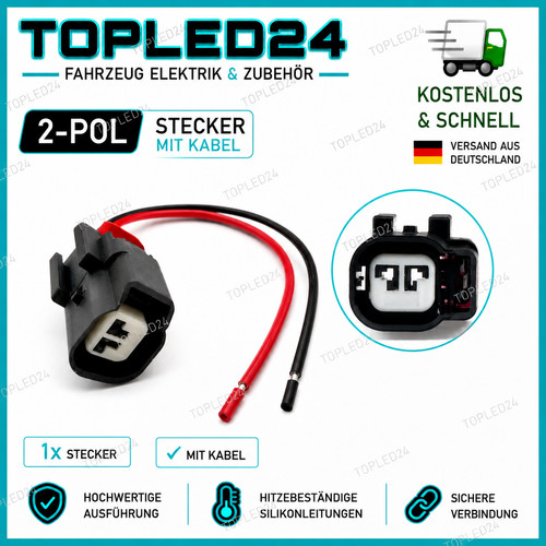 Poliger kfz stecker - 2-poliger, kfz-stecker