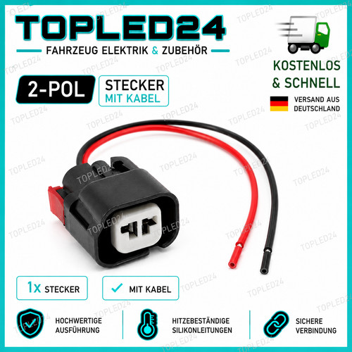 Poliger kfz stecker - 2-poliger, kfz-stecker